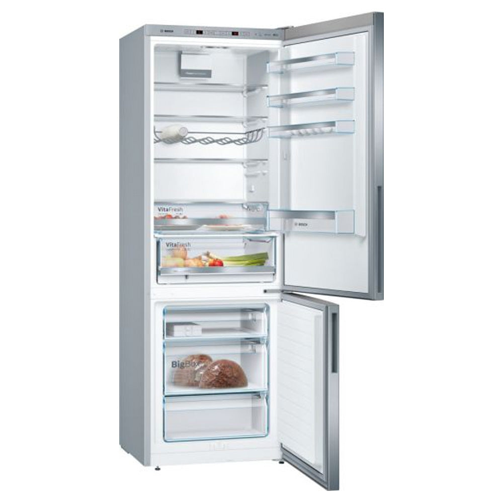 Bosch Serie 6 201cm Low Frost Freestanding Fridge Freezer - Inox | KGE49AICAG
