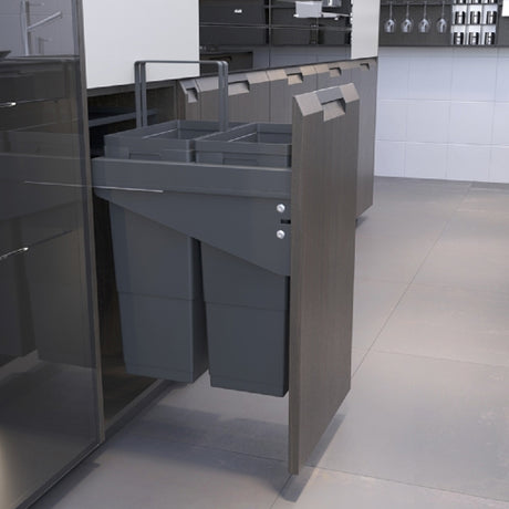 Soft Close 60 litre Pull Out Cargo Bin (2 x 30 Litre Bins) - 500mm unit | 2802610
