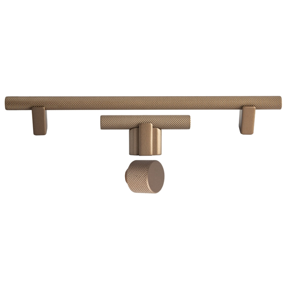 MVI Giulio Knurled Kitchen Cabinet Knob 10/835 - Satin Bronze | 0306040