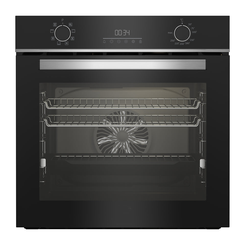 Beko AeroPerfect Built-in Single Oven with LED Timer and RecycledNet - Black | BBIM14300BC