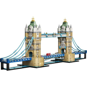 LEGO Architecture Tower Bridge 21067 - the fully built model on a plain background. 3745 pieces. Ages 18+.