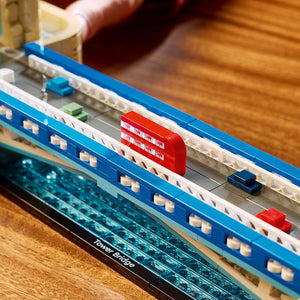 LEGO Architecture Tower Bridge 21067 - close-up detail of the finished build. 3745 pieces. Ages 18+.