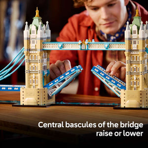 LEGO Architecture Tower Bridge 21067 - captioned product view. 3745 pieces. Ages 18+.