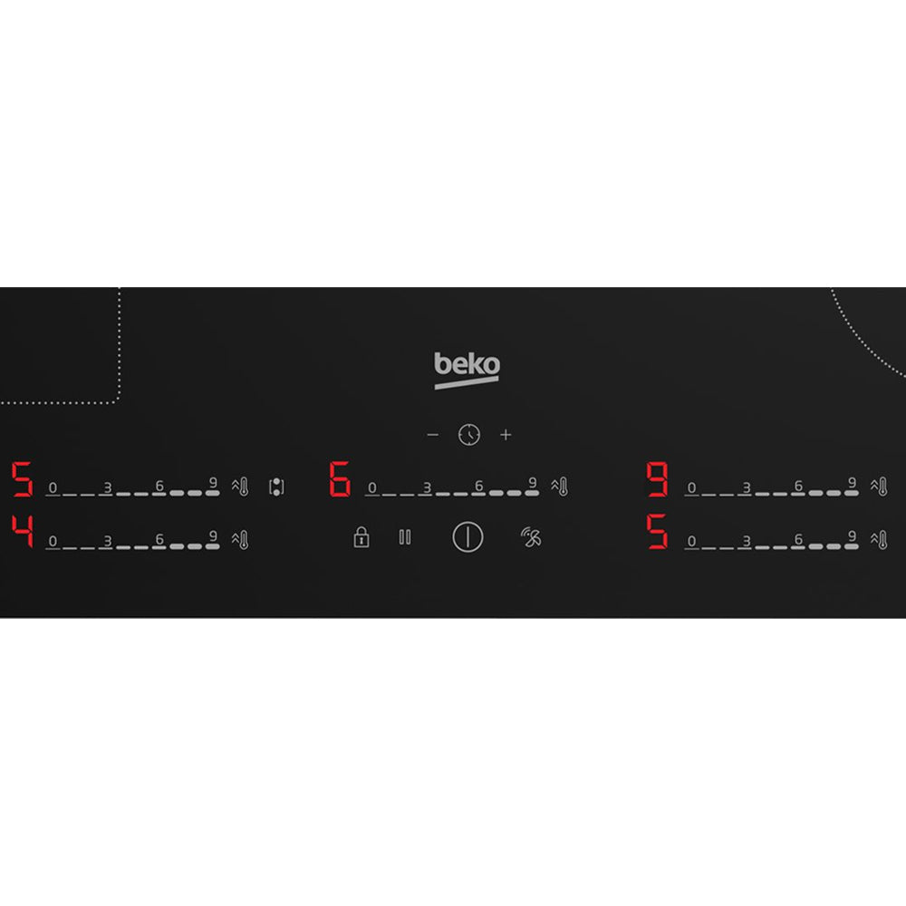 Beko 5 Zone Black Induction Hob 78cm | HII85700UFT