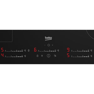 Beko 5 Zone Black Induction Hob 78cm | HII85700UFT