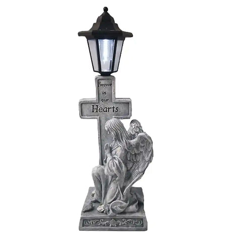 WGP Kneeling Angel with Solar Lamp Grave Ornament | 2138