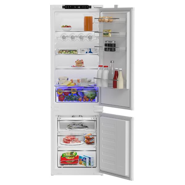 Blomberg 70/30 Integrated  Frost Free Combi Fridge Freezer with VitaminCare+ | KNE4554EVI