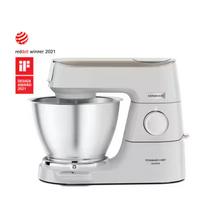 Kenwood Titanium Chef Baker Stand Mixer 1200W - White | KVC65.001WH
