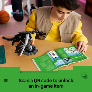 LEGO Minecraft The Ender Dragon 21595 - captioned product view. 710 pieces. Ages 10+.