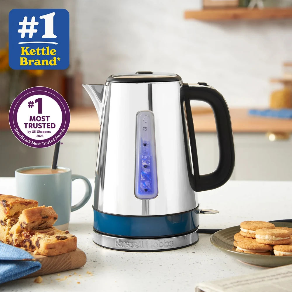 Russell Hobbs Quiet Boil 1.7 Litre Kettle - Ocean Blue | 24282