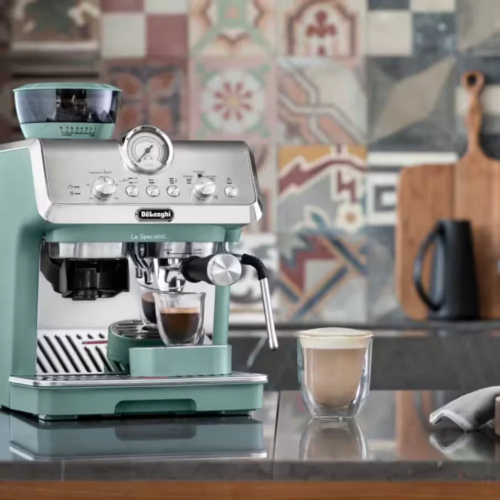 Delonghi La Specialista Arte Manual Bean to Cup Coffee Machine - Green | EC9155.GR