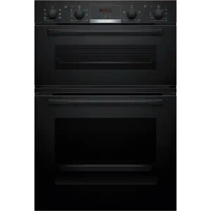 Bosch Series 4 Built In Double Oven with EcoClean Direct - Black | MBA533BB3B