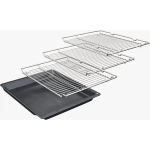 Neff N 50 Built In Double Oven with Dual Clean and CircoTherm - Graphite Grey | U2ACH7AG7B