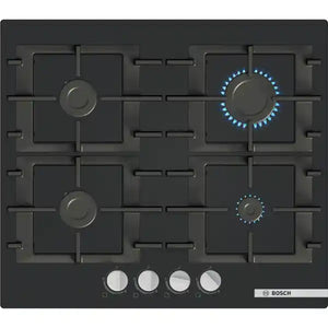 Bosch Series 4 60cm Gas Hob with Black Glass | PNP6B6K40
