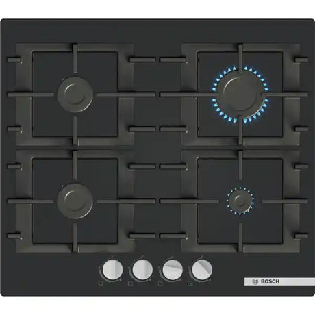 Bosch Series 4 60cm Gas Hob with Black Glass | PNP6B6K40