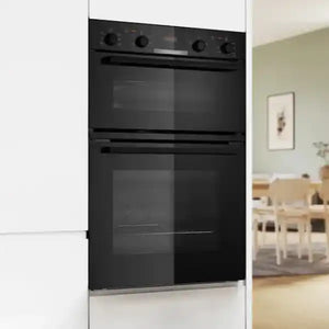 Bosch Series 4 Built In Double Oven with EcoClean Direct - Black | MBA533BB3B