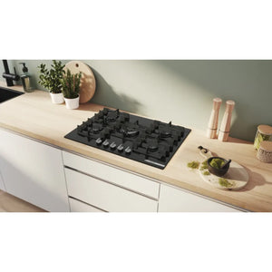 Bosch Series 6 75cm Wide Burner Gas Hob - Black | PPQ7A6I40