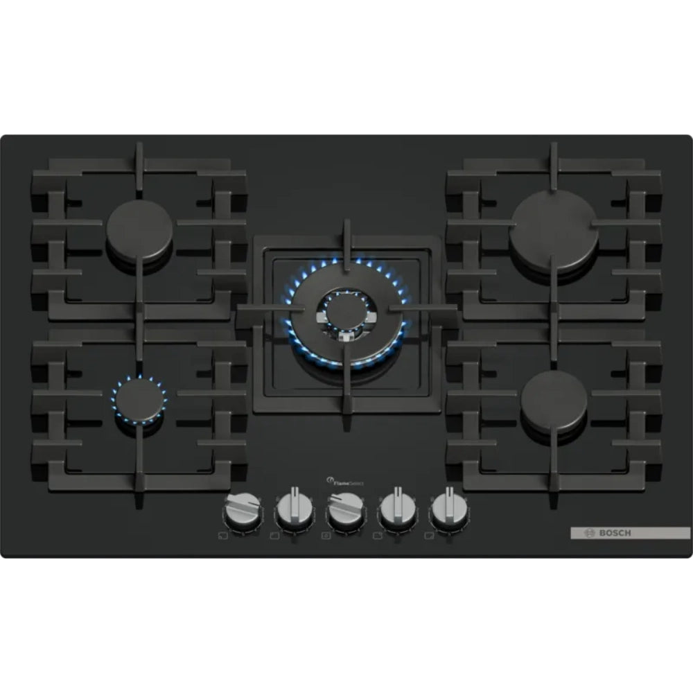 Bosch Series 6 75cm Wide Burner Gas Hob - Black 