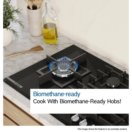 Bosch Series 6 75cm Wide Burner Gas Hob - Black | PPQ7A6I40