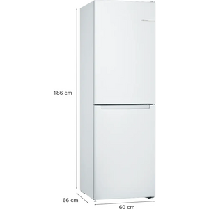 Bosch Serie 2 186cm 50/50 Frost Free Fridge Freezer - White | KGN34NWEAG