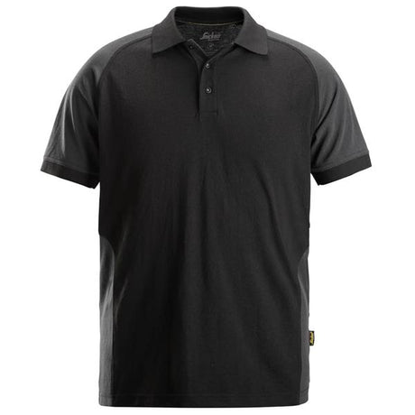 Snickers Two Coloured Polo Shirt - Black / Steel Grey - Large | 27500458006