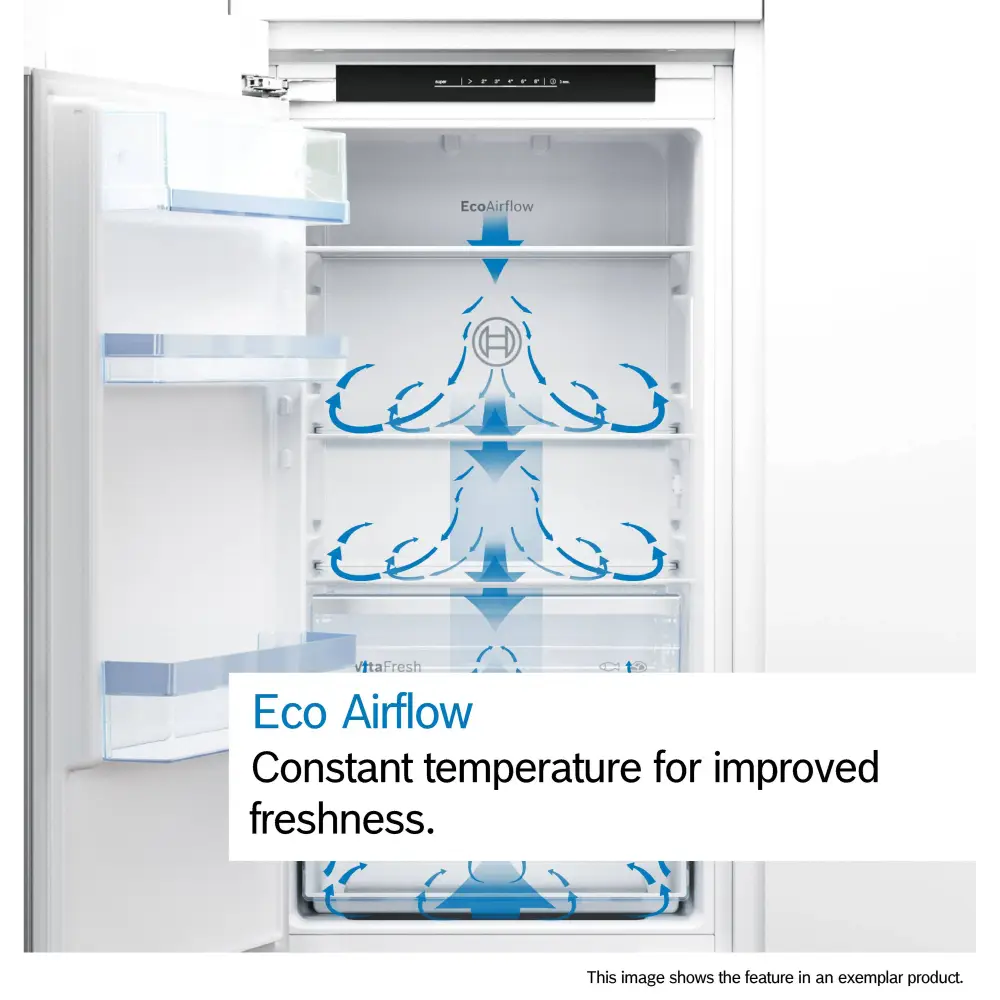 Bosch Series 2 Integrated Built In 60/40 Fridge Freezer - Sliding Hinge | KIN86NSE0G