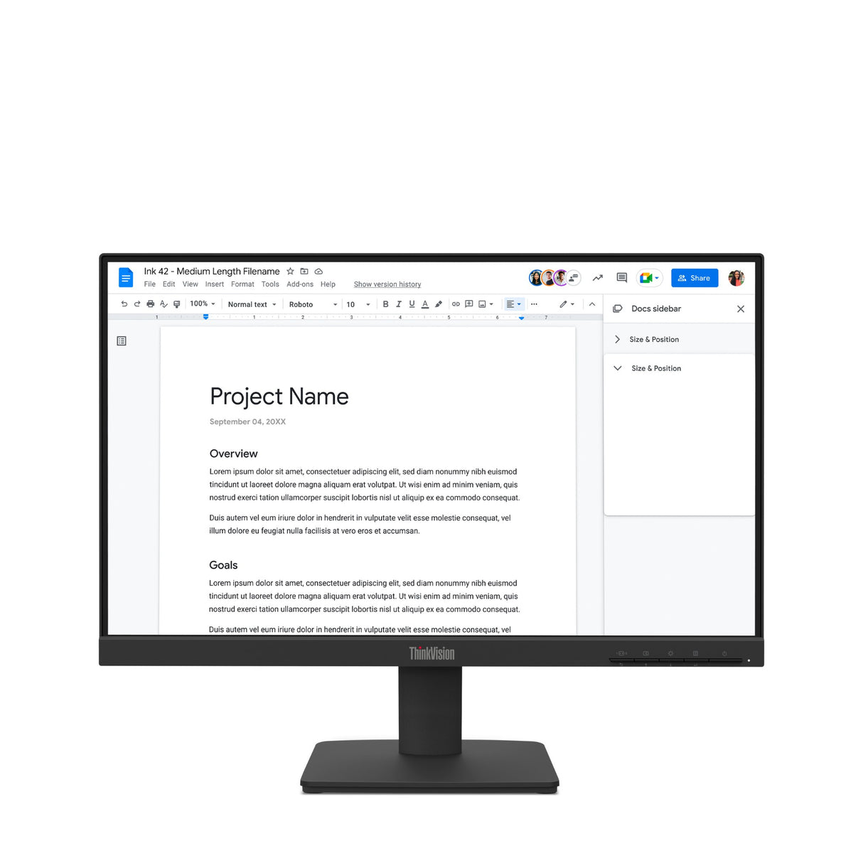 Lenovo ThinkVision S22-4e 22 Inch Full HD 1080p Computer Monitor - Black | 64CBKAT6UK