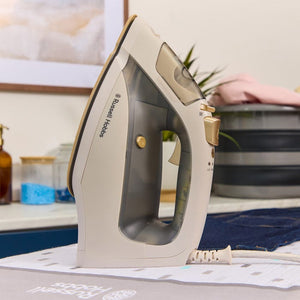 Russell Hobbs Fabric Luxe Steam Iron 2600w - Stone | 28680
