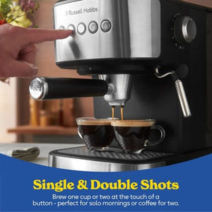 Russell Hobbs Everyday Espresso Pumped and Pod Coffee Maker - Black | 28700
