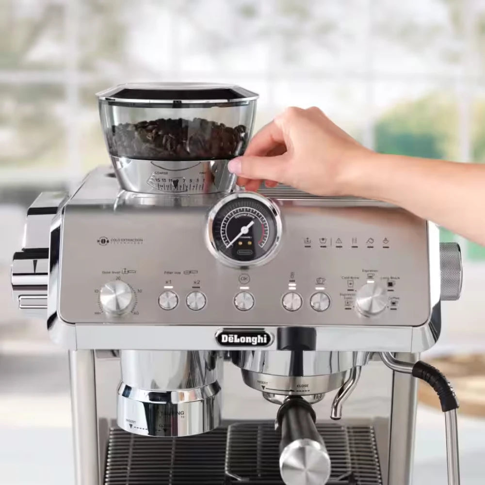 DeLonghi La Specialista Opera Manual Bean to Cup Espresso Coffee Machine Stainless Steel | EC9555.M