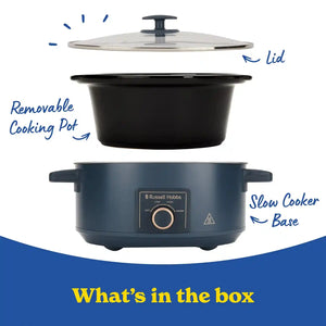 Russell Hobbs 7 Litre Slow Cooker - Navy | 28780
