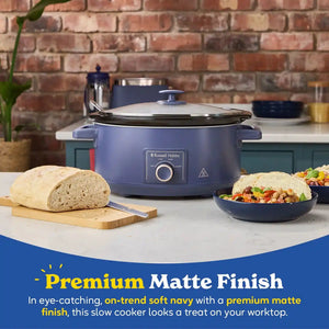 Russell Hobbs 7 Litre Slow Cooker - Navy | 28780