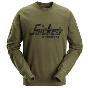 Snickers Logo 2892 Sweatshirt Jumper - Khaki