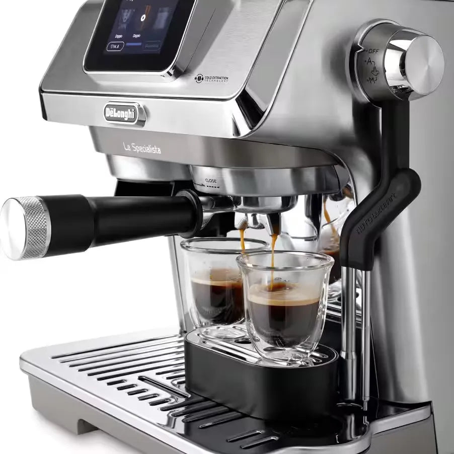 Delonghi La Specialista Touch Manual Pump Bean to Cup Coffee Machine - Stainless Steel | EC9455.M