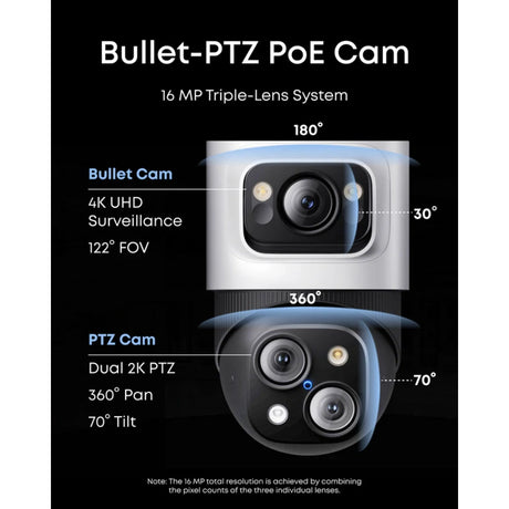 Eufy POE Cam S4 Bullet-PTZ Security Camera | T8E00321