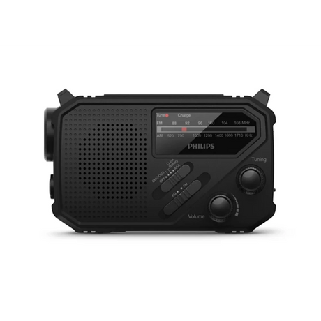 Philips Emergency Portable FM / AM Radio with Torch and Solar Pane and Hand Crank l -  TAR1609/00