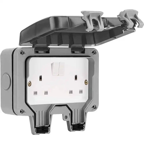 Powermaster 2 Gang Outdoor Switched Socket IP66 | 1709-14
