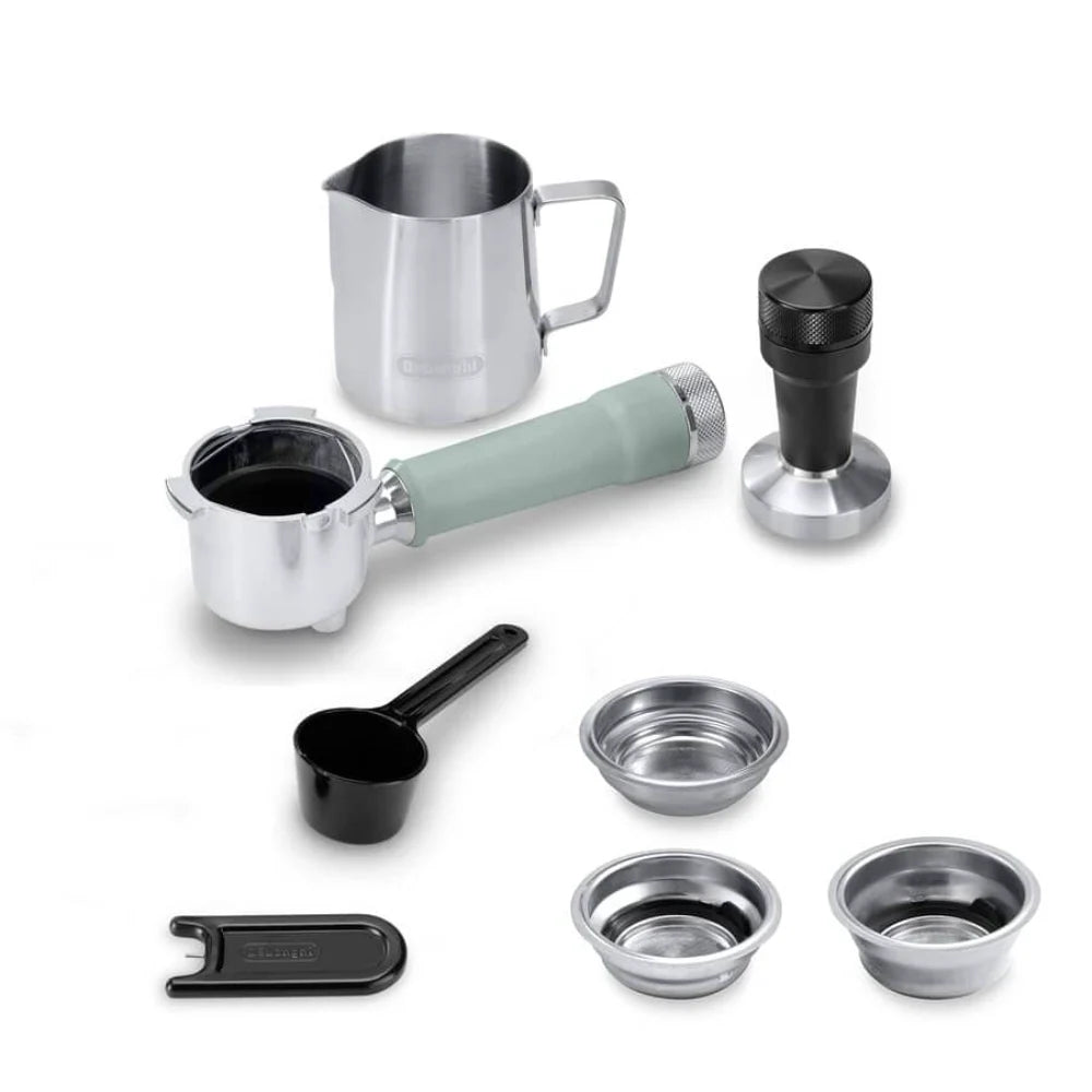 DeLonghi Dedica Duo Espresso Coffee Machine - Green | EC890.GR