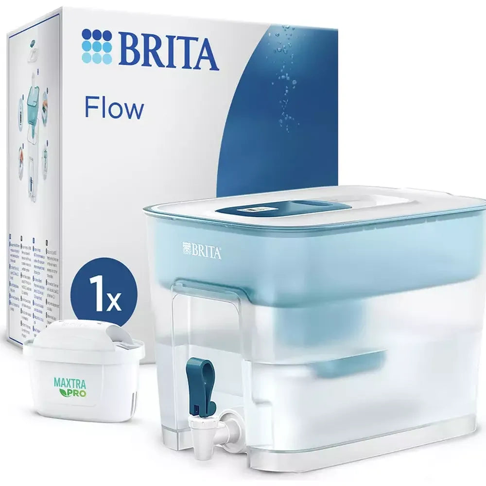 Brita Flow Water Filter Jug 8.2 Litre - White + Maxtra All-in-1 Cartridge | S1051126
