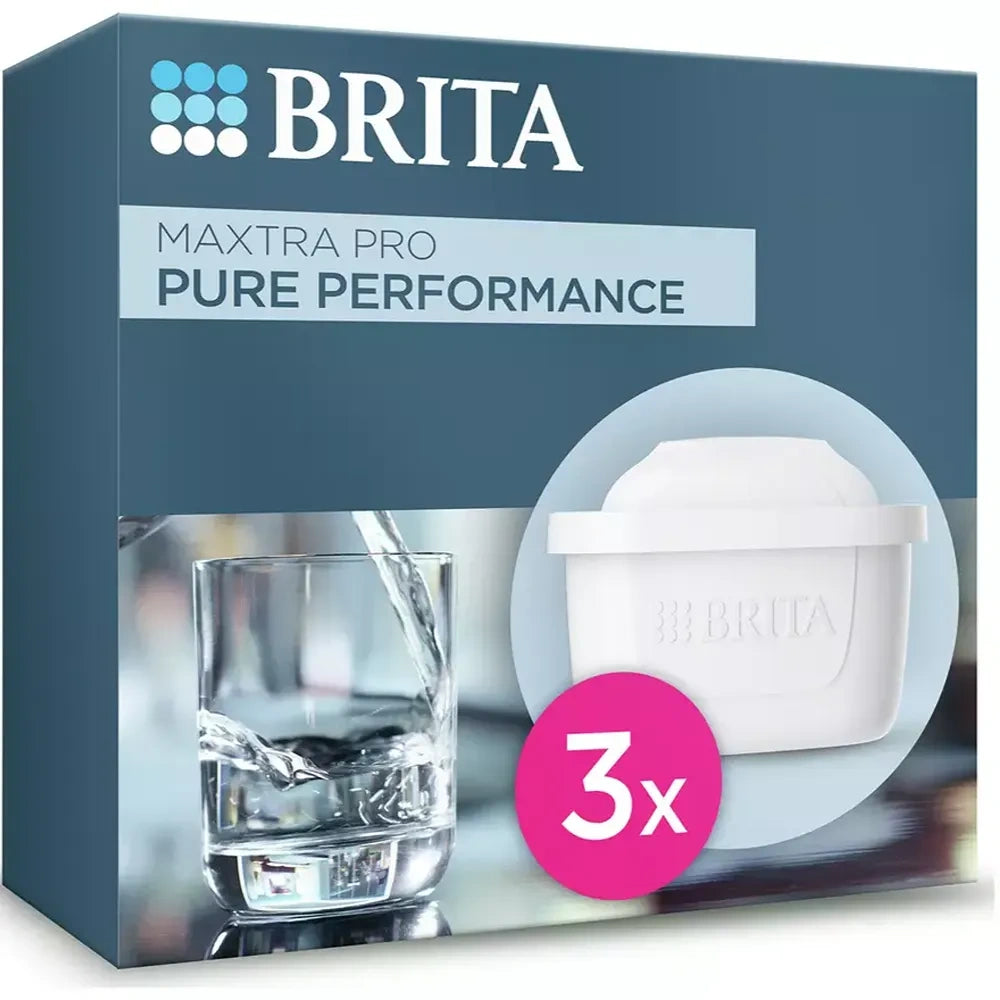 Brita Maxtra Pro All in 1 Replacementr Water Filter Cartridges White 3 Pack