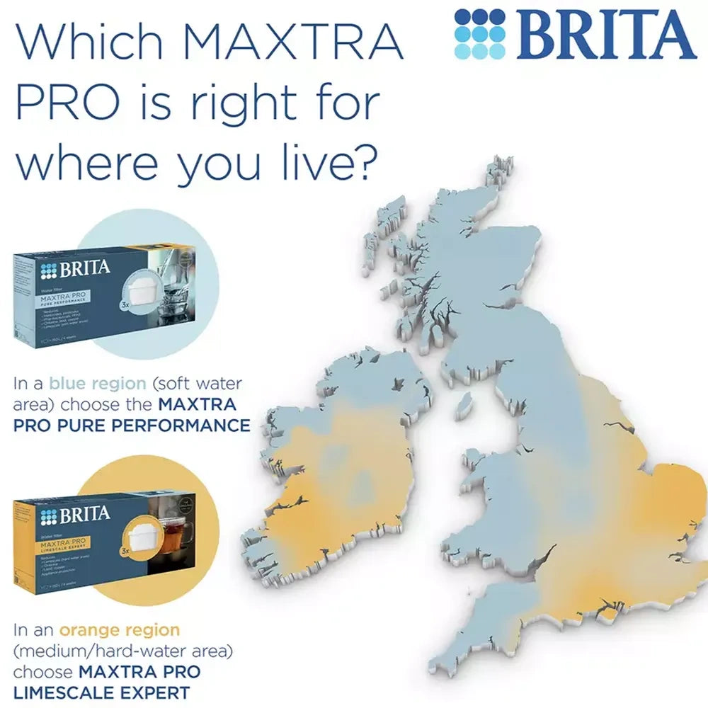 Brita Maxtra Pro All in 1 Replacementr Water Filter Cartridges White 3 Pack | S1050809