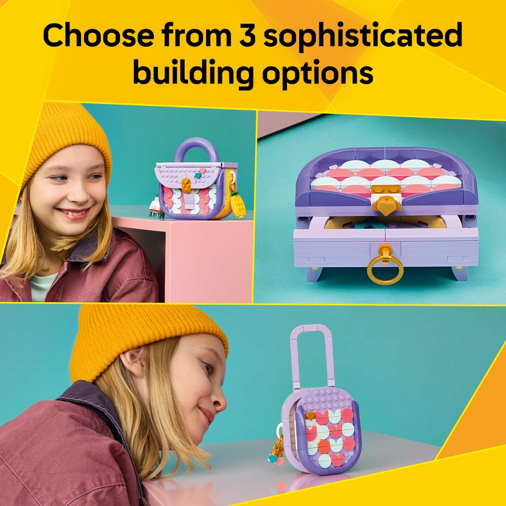 LEGO Creator Art Fashion Bag with Storage 31391 - captioned product view. 272 pieces. Ages 8+.