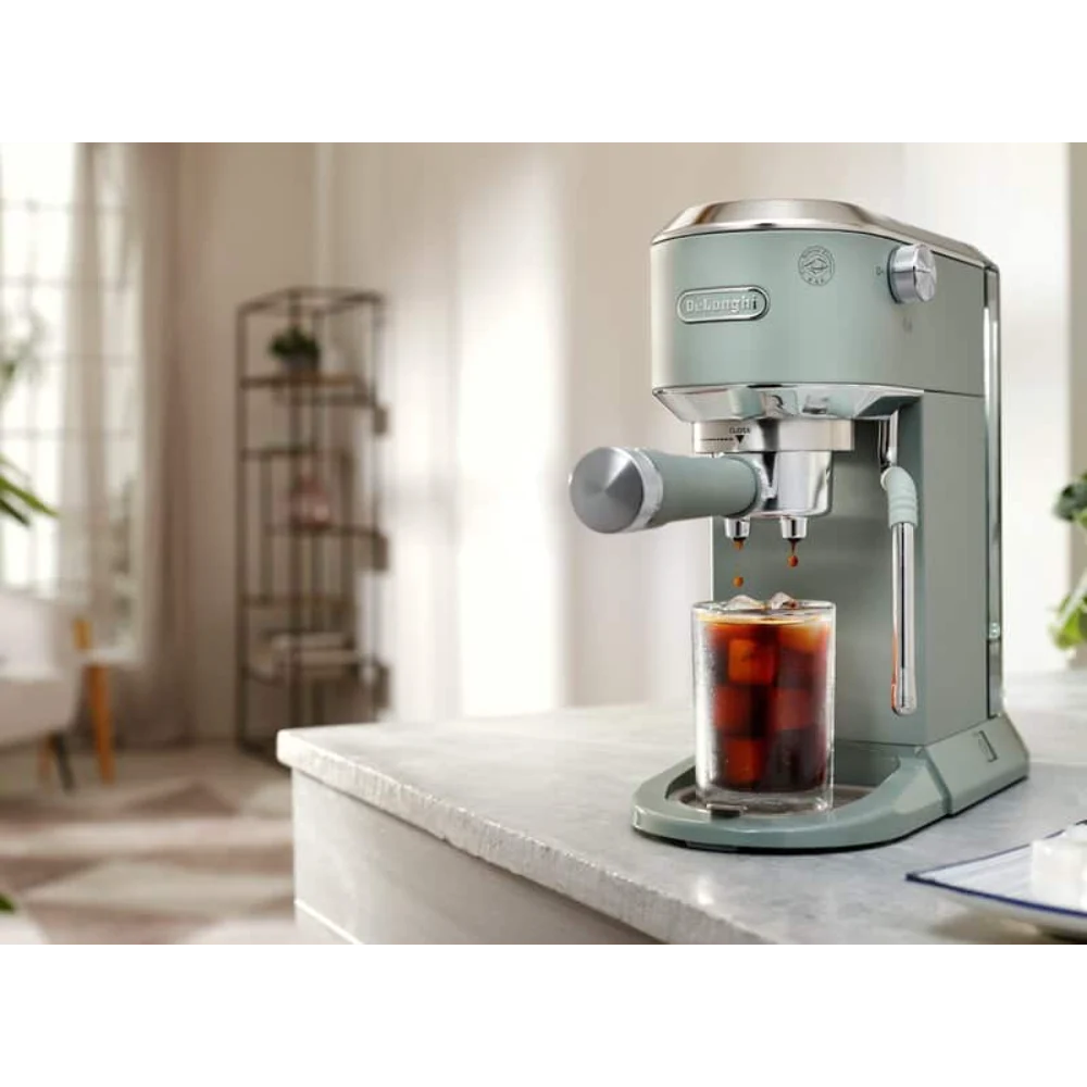 DeLonghi Dedica Duo Espresso Coffee Machine - Green | EC890.GR