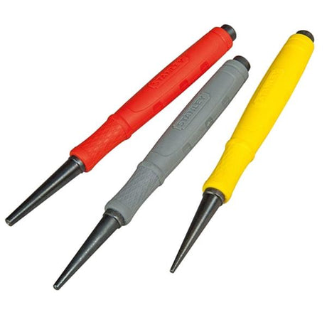 Stanley Nail Punch 3pk 0.8mm 1.6mm 2.4mm | Sta058930