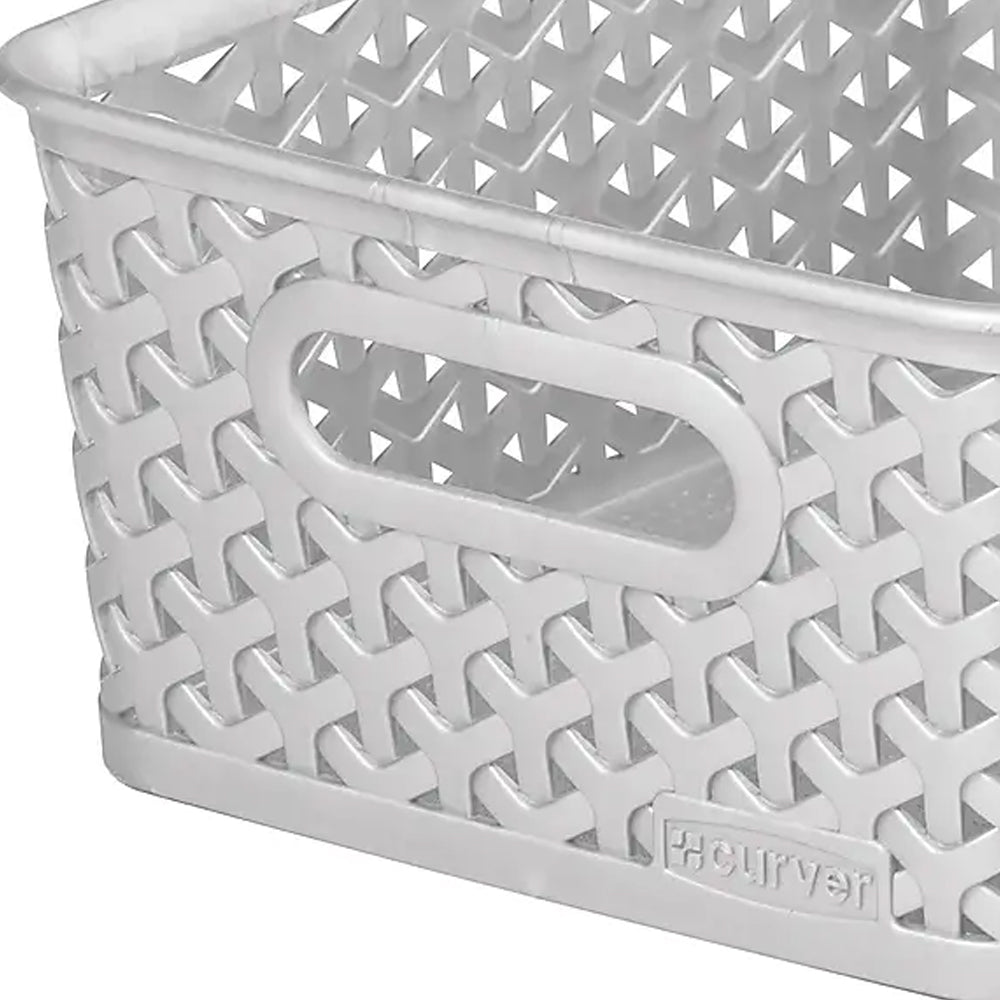 Curver My Style Small Rectangular Basket 8 Litre | CUR232281