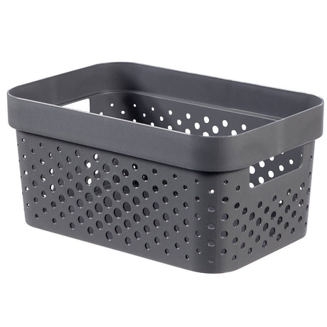 Curver Infinity Dots Storage Box Small 4.5 Litre - Dark Grey | CUR247993