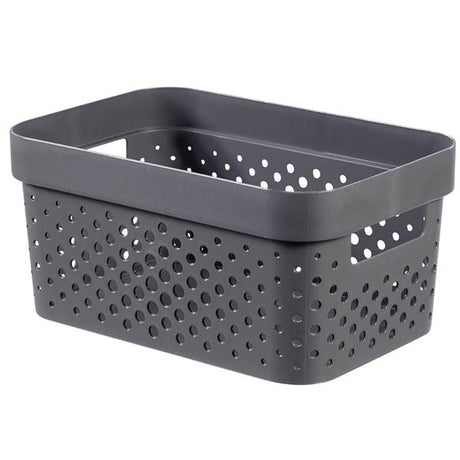 Curver Infinity Dots Storage Box Small 4.5 Litre - Dark Grey | CUR247993