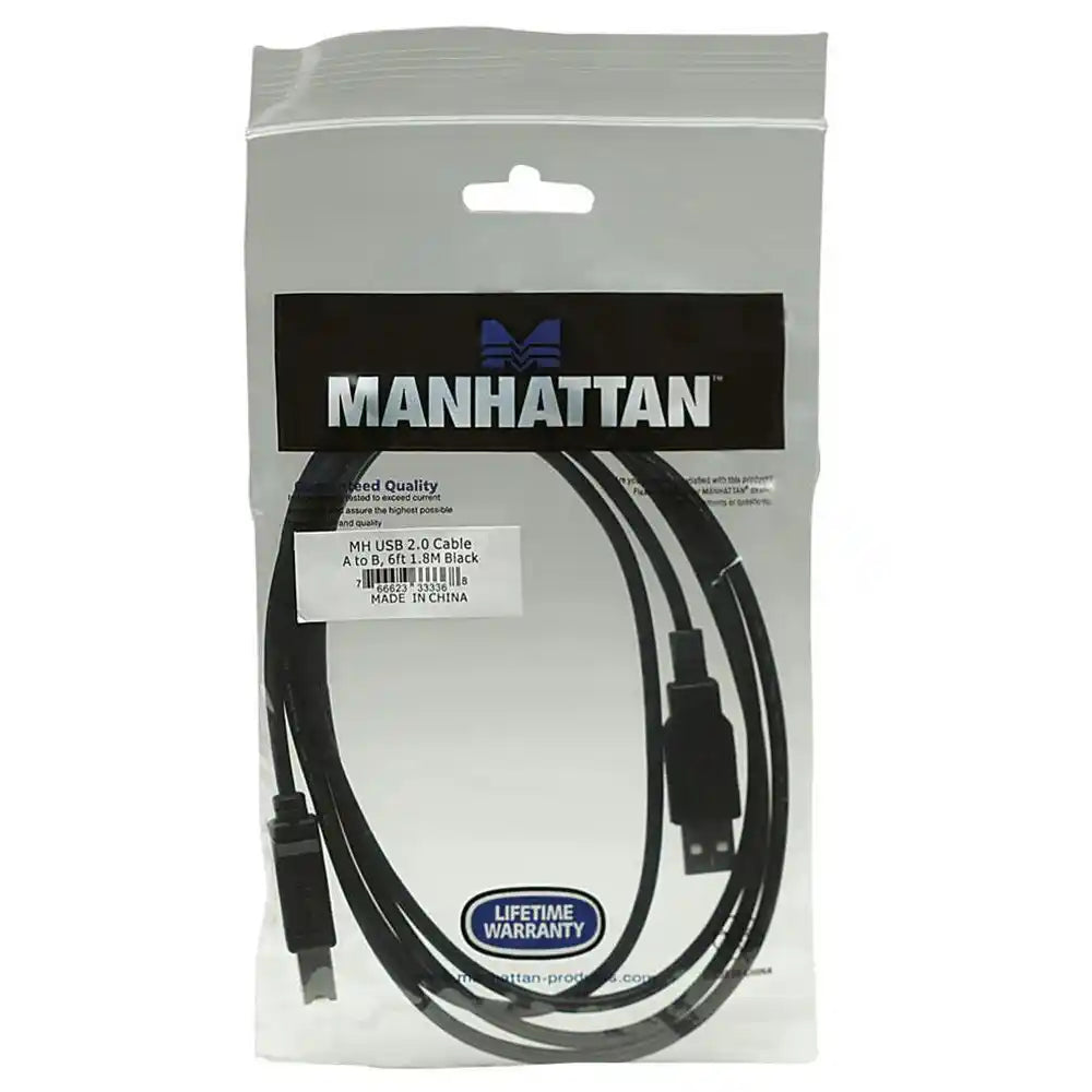 Manhattan Printer Cable USB A - USB B 1.8 Metre | 333368