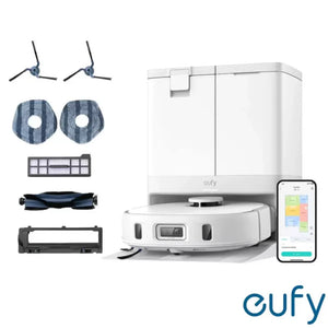 Eufy X10 Pro Omni Robot Vac Vacuum Cleaner and Mop Ultimate Bundle - White | T2351221