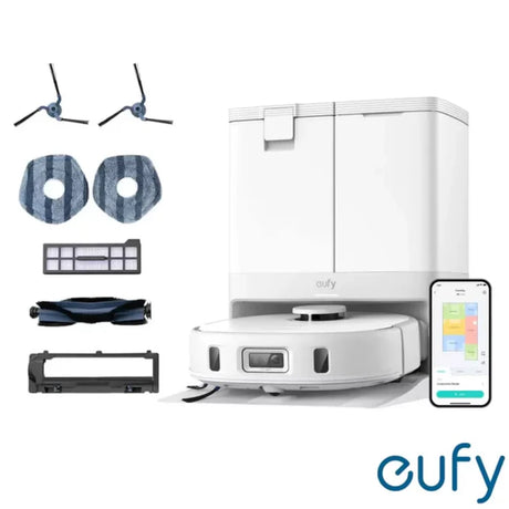 Eufy X10 Pro Omni Robot Vac Vacuum Cleaner and Mop Ultimate Bundle - White | T2351221
